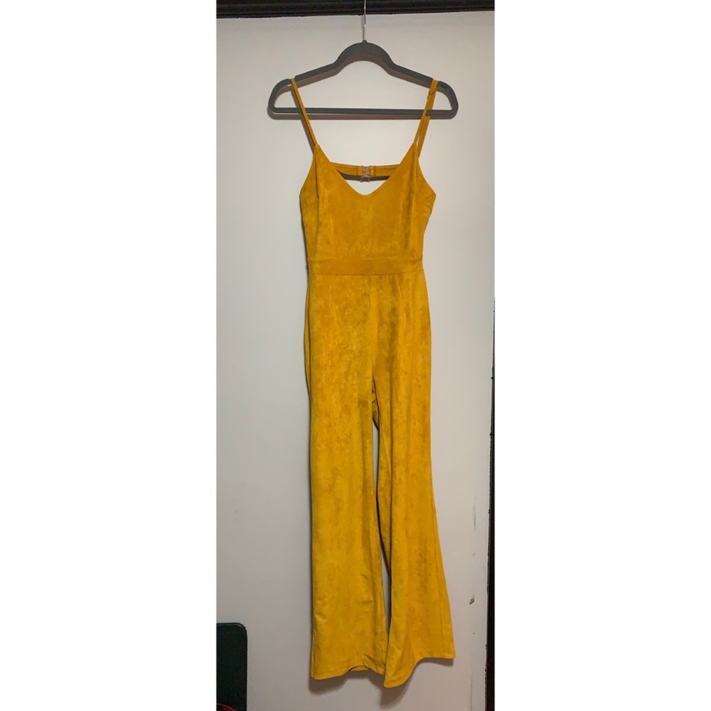 FN More than a fling suede jumpsuit BNWT szL